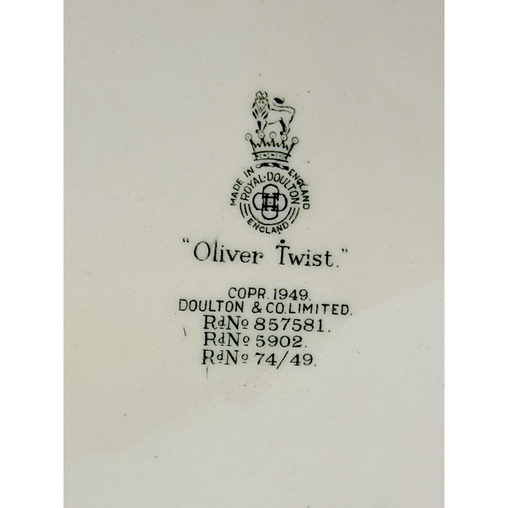 Коллекционная кружка «Oliver Twist» – Royal Doulton (Англия, 1949 г.) Описание
