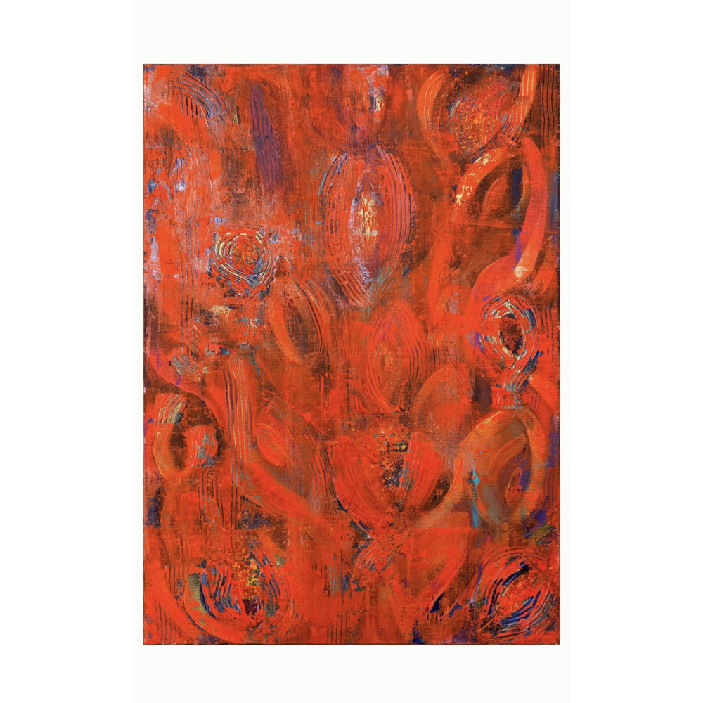 Back To The Roots  Painting Lera Bregman Painting, Acrylic on Canvas Size: 19.7 W x 27.6 H x 1.4 D in