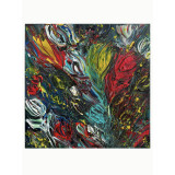Tenderness. Painting Lera Bregman Painting, Acrylic on Canvas Size: 9.8 W × 9.8 H x 0.8 D in