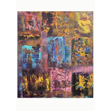 Kaleidoscope Painting Lera Bregman Painting, Acrylic on Canvas Size: 27.5 W x 31.5 H x 0.8 D in