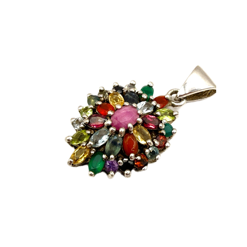 סט תכשיטים מכסף 925 עם אבני חן טבעיות