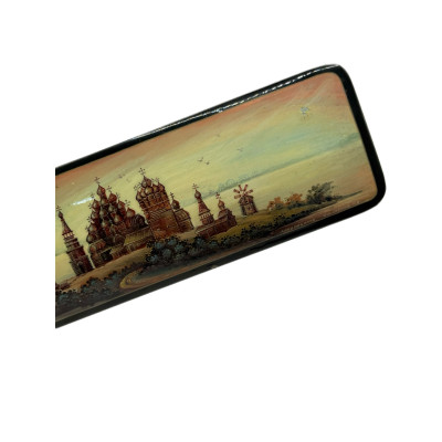 Русская лаковая шкатулка «Суздаль» Художник: Н. В. Лизунов (подписана)