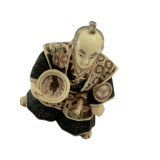 Японская резная фигурка Окимоно — Самурай