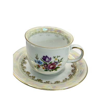 סט פורצלן וינטג’ קלאסי SEP GDR – סגנון אירופי, דוגמת “זר מייסן”