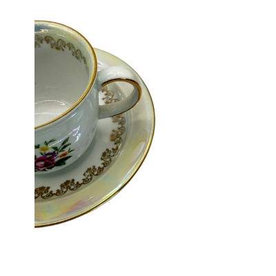 סט פורצלן וינטג’ קלאסי SEP GDR – סגנון אירופי, דוגמת “זר מייסן”