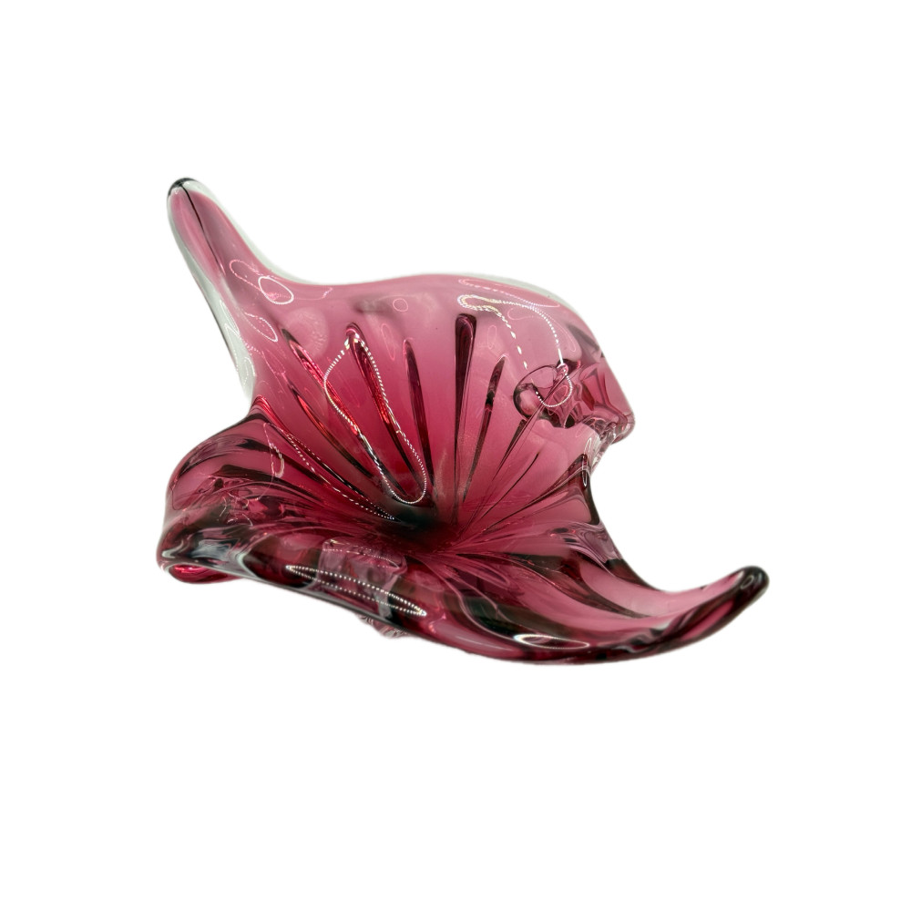 קערת זכוכית מוראנו בעבודת יד | פריט דקורטיבי יוקרתי