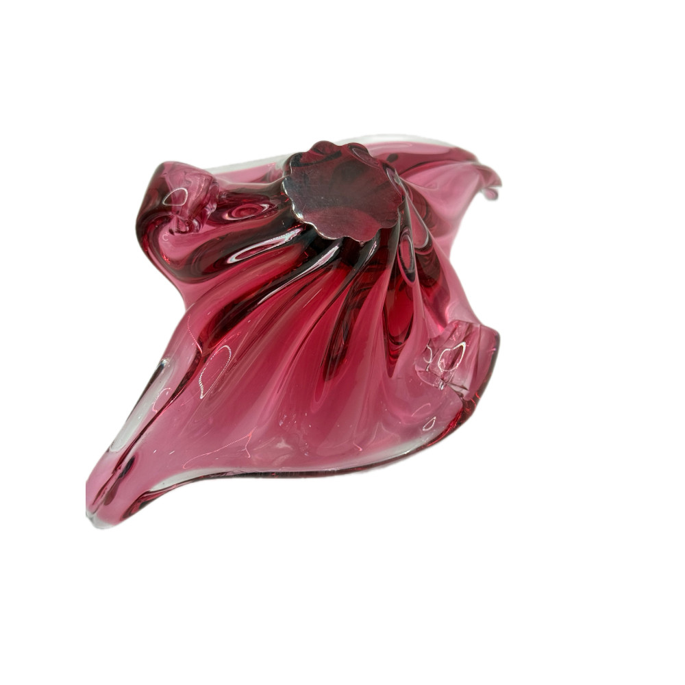 קערת זכוכית מוראנו בעבודת יד | פריט דקורטיבי יוקרתי