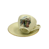 זוג תה עם תחתית Limoges צרפת, Limoges, שנות ה־60