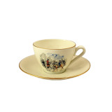 זוג תה עם תחתית Limoges צרפת, Limoges, שנות ה־60