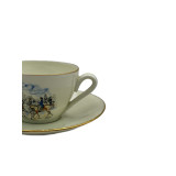 זוג תה עם תחתית Limoges צרפת, Limoges, שנות ה־60