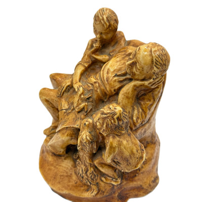 Винтажная фигурка П. Данна «Спящий дедушка и внуки-шутники», США, 1960-е г