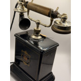 Антикварный настольный телефон с ручным индуктором Jydsk Telefon | Дания, 1890–1920 гг.