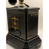 Антикварный настольный телефон с ручным индуктором Jydsk Telefon | Дания, 1890–1920 гг.