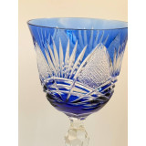 כוסות וינטג’ ליין ריין (Hock) מקריסטל צבעוני עם חיתוך ידני כוסות וינטג’ מרשימות ליין ריין (Hock)